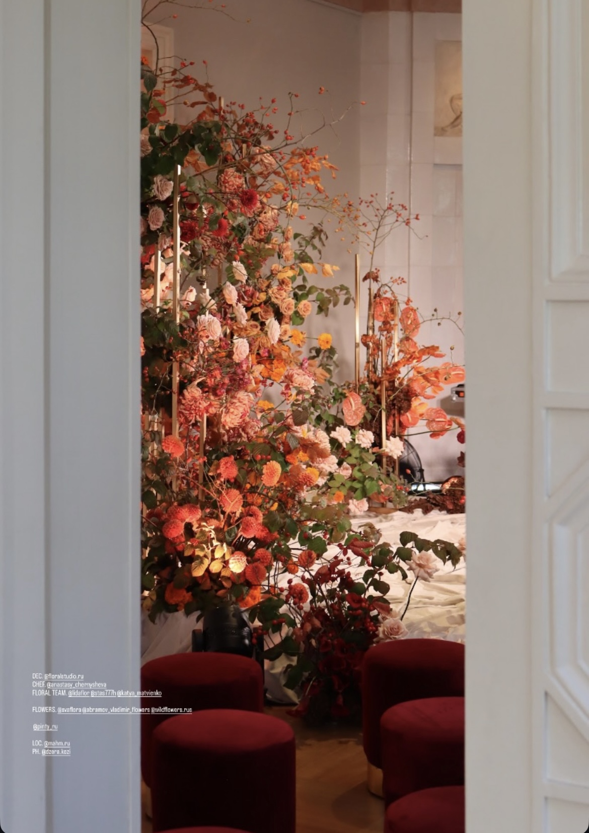 Пуф Gold, бордовый велюр - Фото миниатюра 2