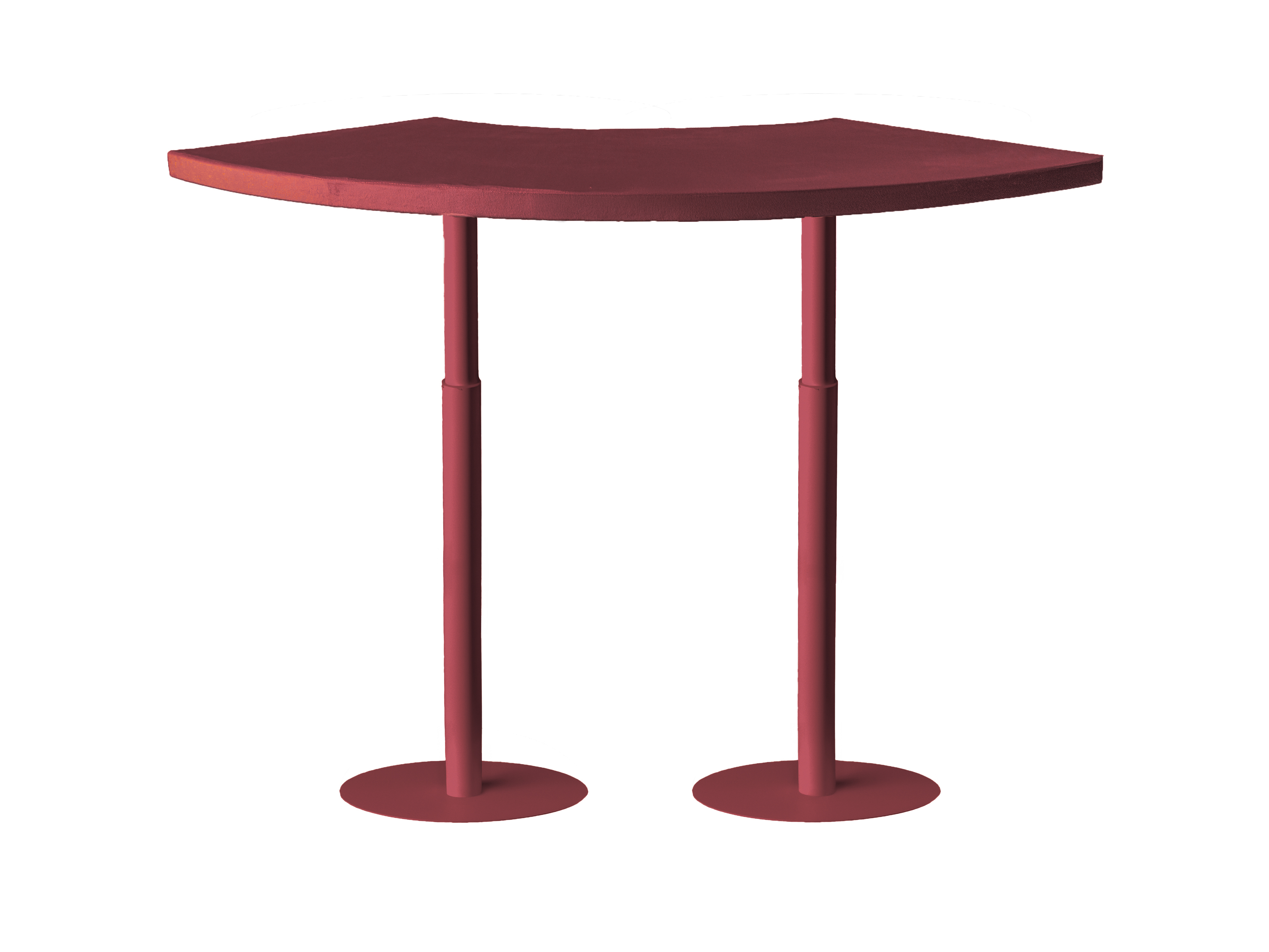 Стол коктейльный Твист Змейка С, пьяная вишня (телескопическая нога) 