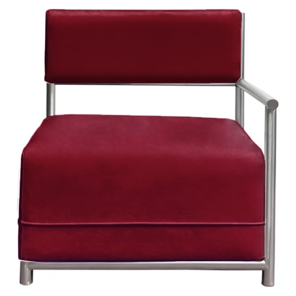 Диван Vice Versa Square Right, пьяная вишня - Фото 1