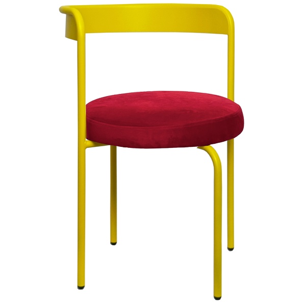 Стул Колори, Лимонный капкейк + Малиново-красный