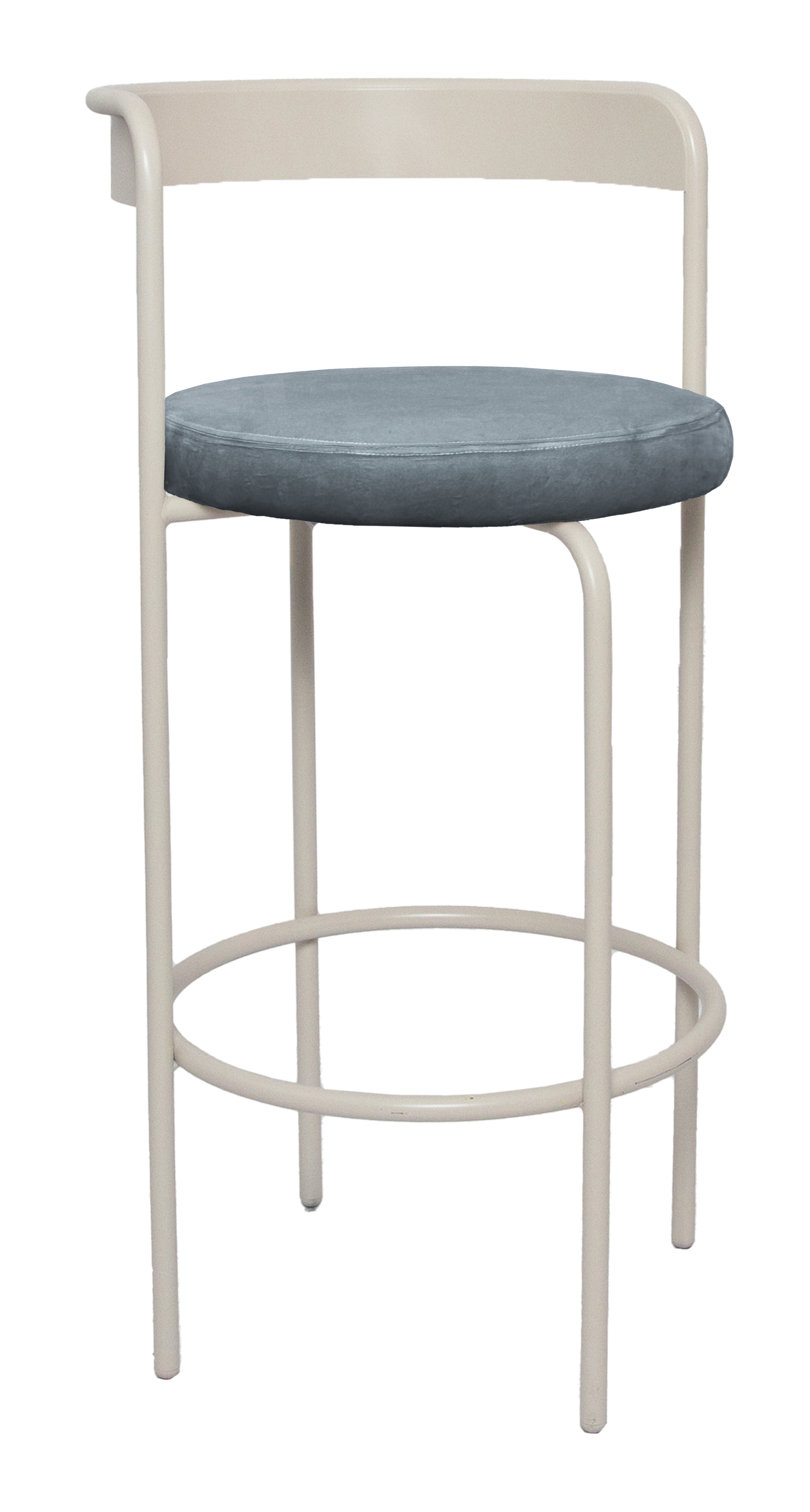 Стул барный Колори, Рафаэлло + Серо-голубой 