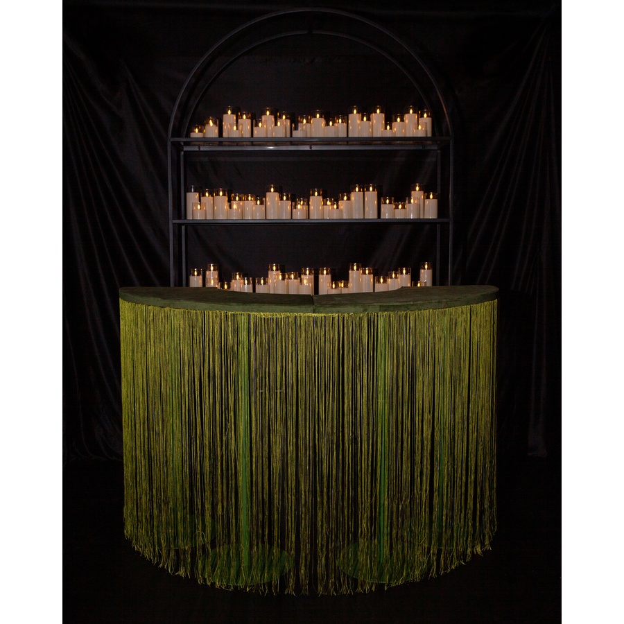 Стол коктейльный Твист Змейка С, Фисташковое пралине + Лесная поляна (телескопические ноги) - Фото миниатюра 6