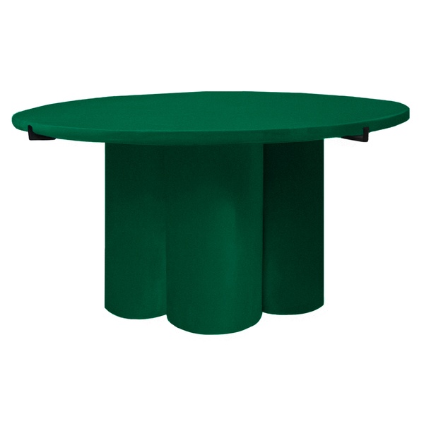 Журнальный столик Сквош изумрудный велюр