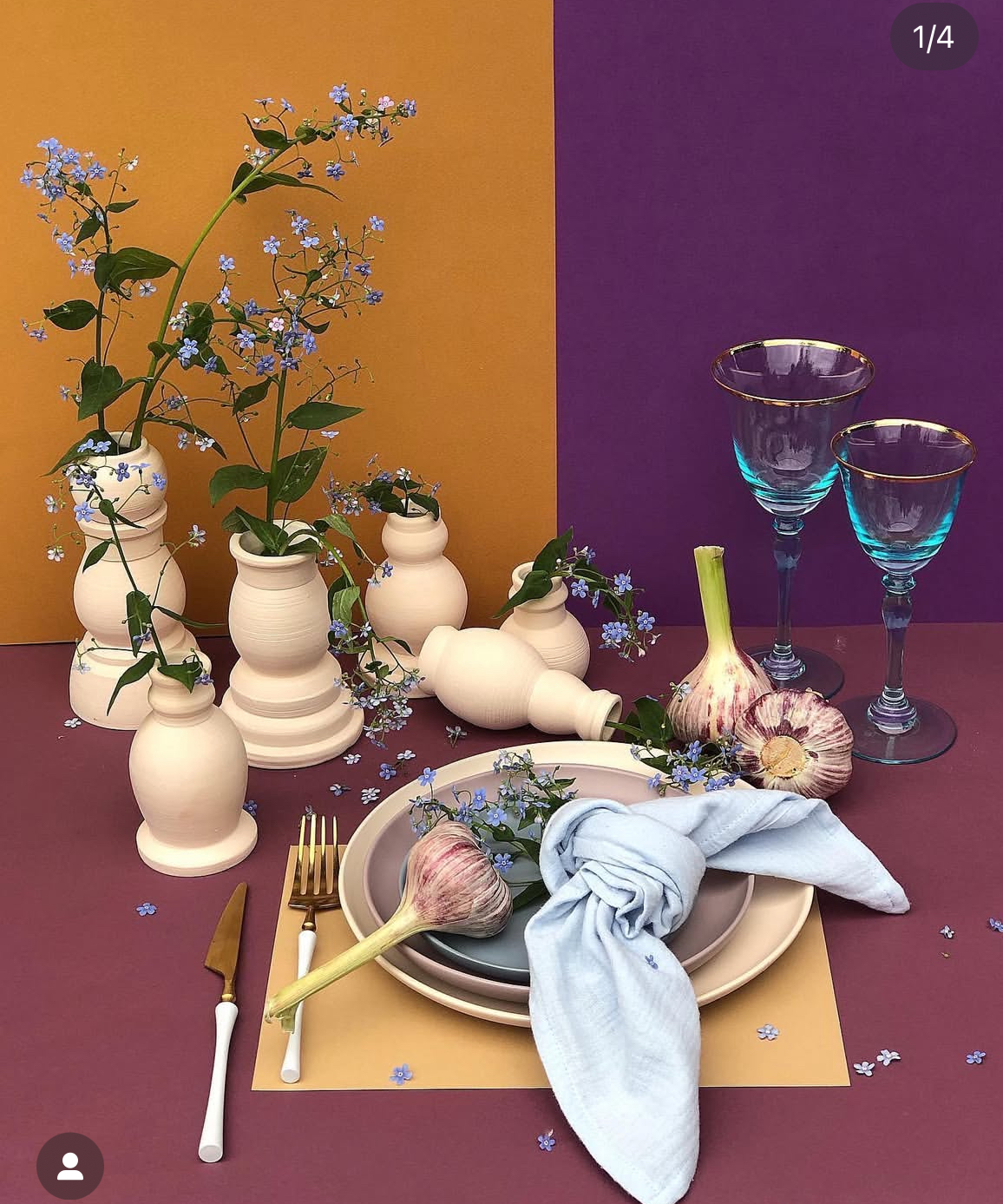 Бокал Хлоэ голубой, 300 мл