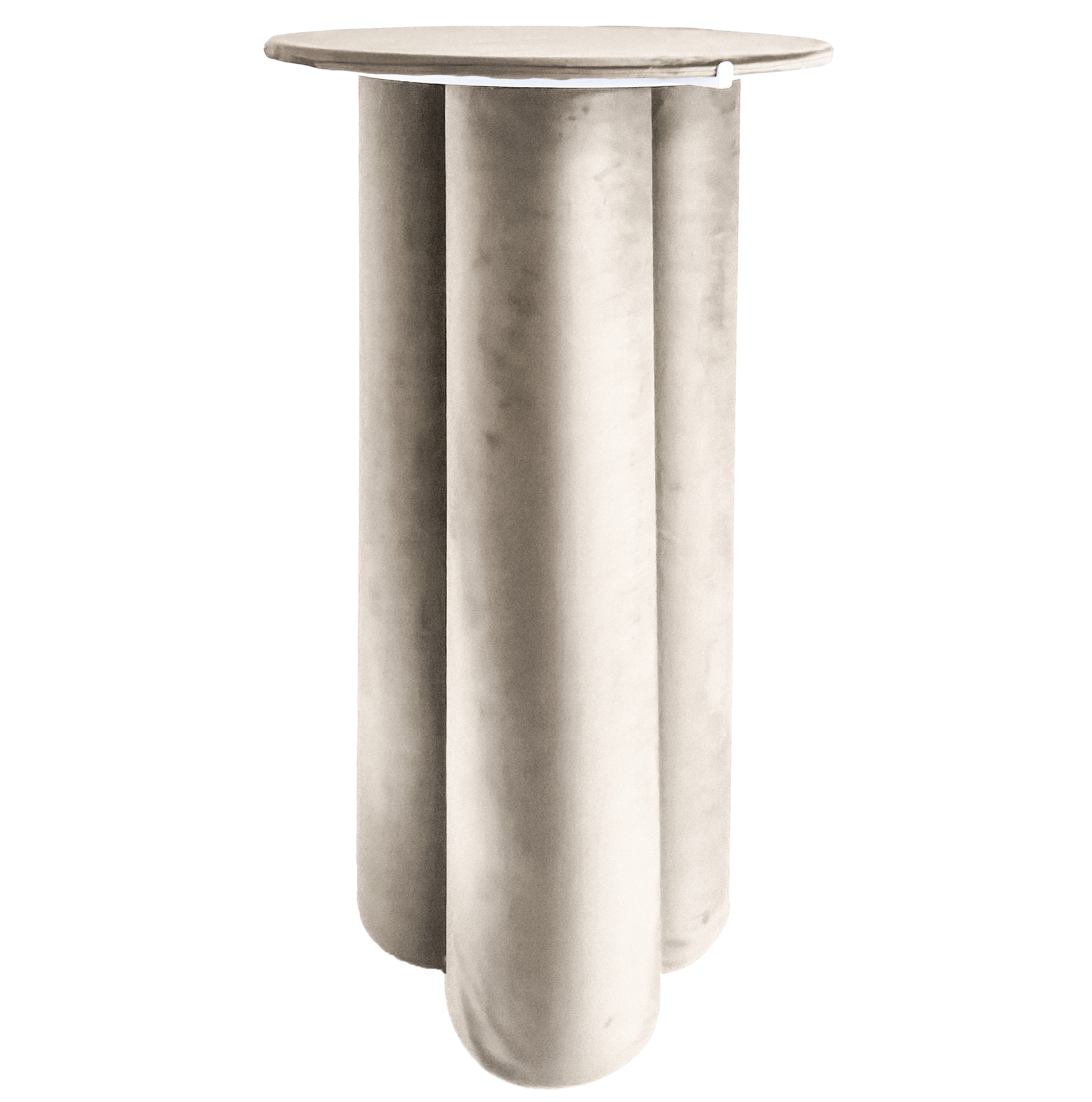 Коктейльный стол Сквош кремовый бисквит, велюр 