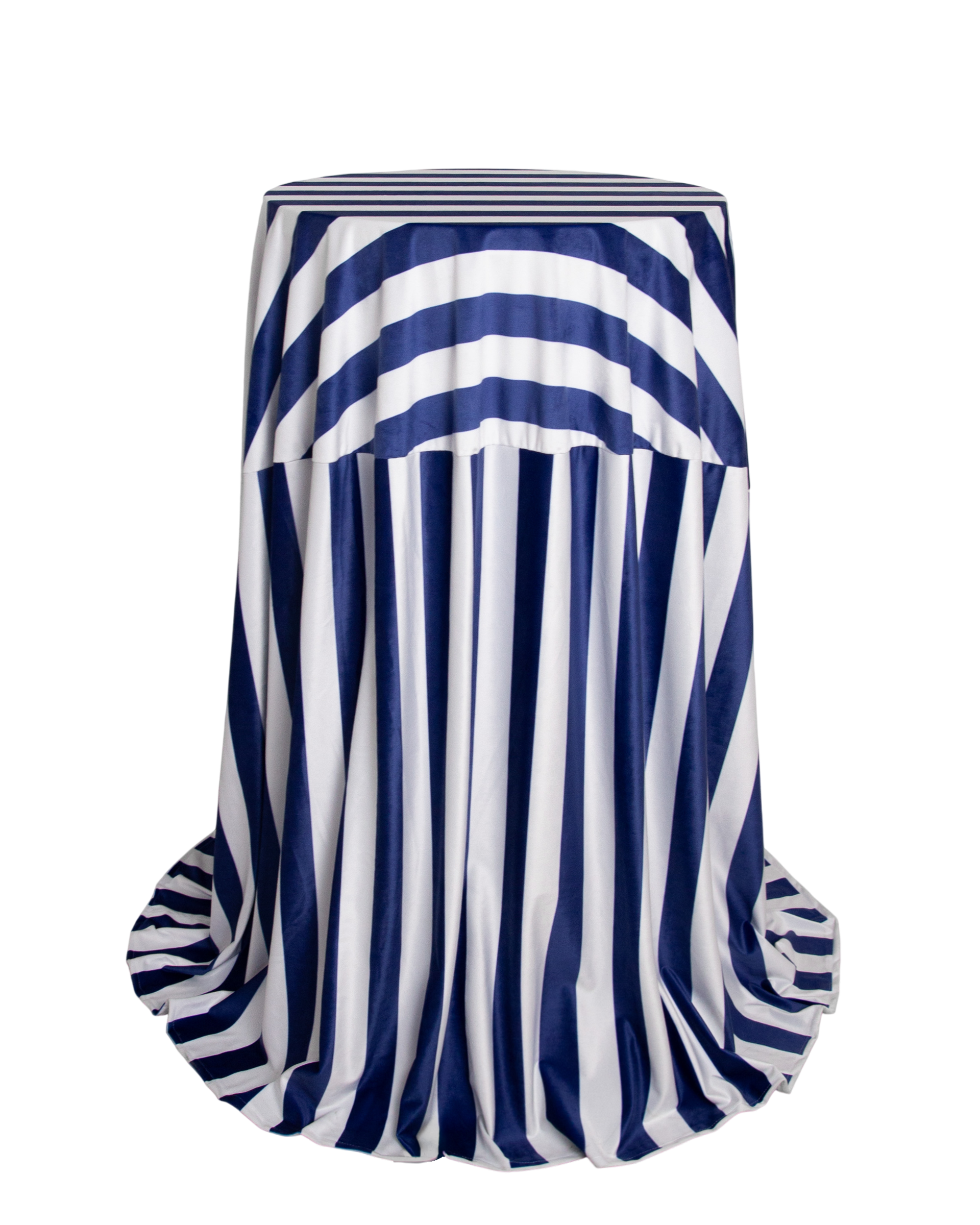 Скатерть для коктейльного столика, сине-белая полоска 