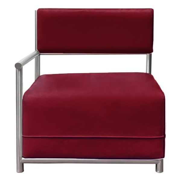 Диван Vice Versa Square Left, пьяная вишня - Фото 1