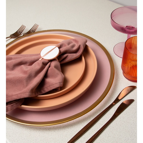 Кольцо для салфетки Баттон, белое - изображение 3