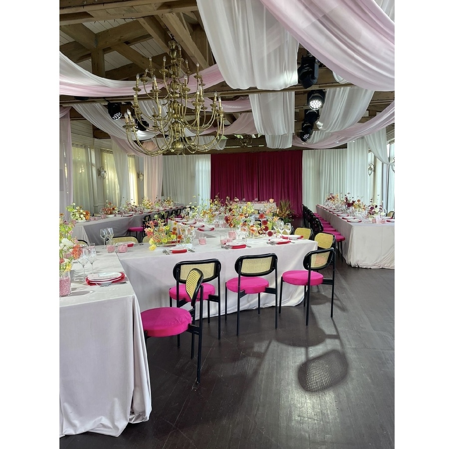 Стул Modern Black, Natural Rotango + Inviting fuchsia - Фото миниатюра 2