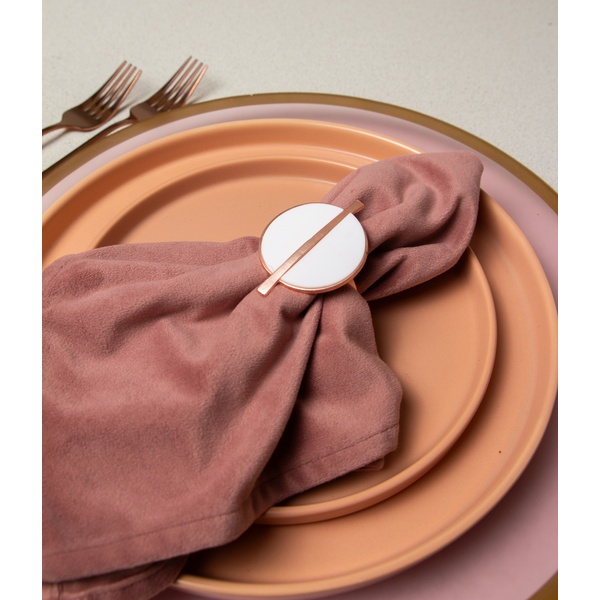 Салфетка велюр, пыльно-розовая - изображение 4