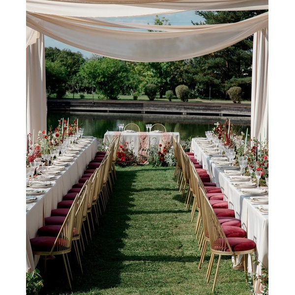 Стул Le soleil, велюр, бордовый - Фото 6