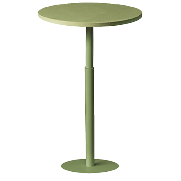 Стол коктейльный Twist Circle Фисташковое пралине + Matcha (телескопическая нога)