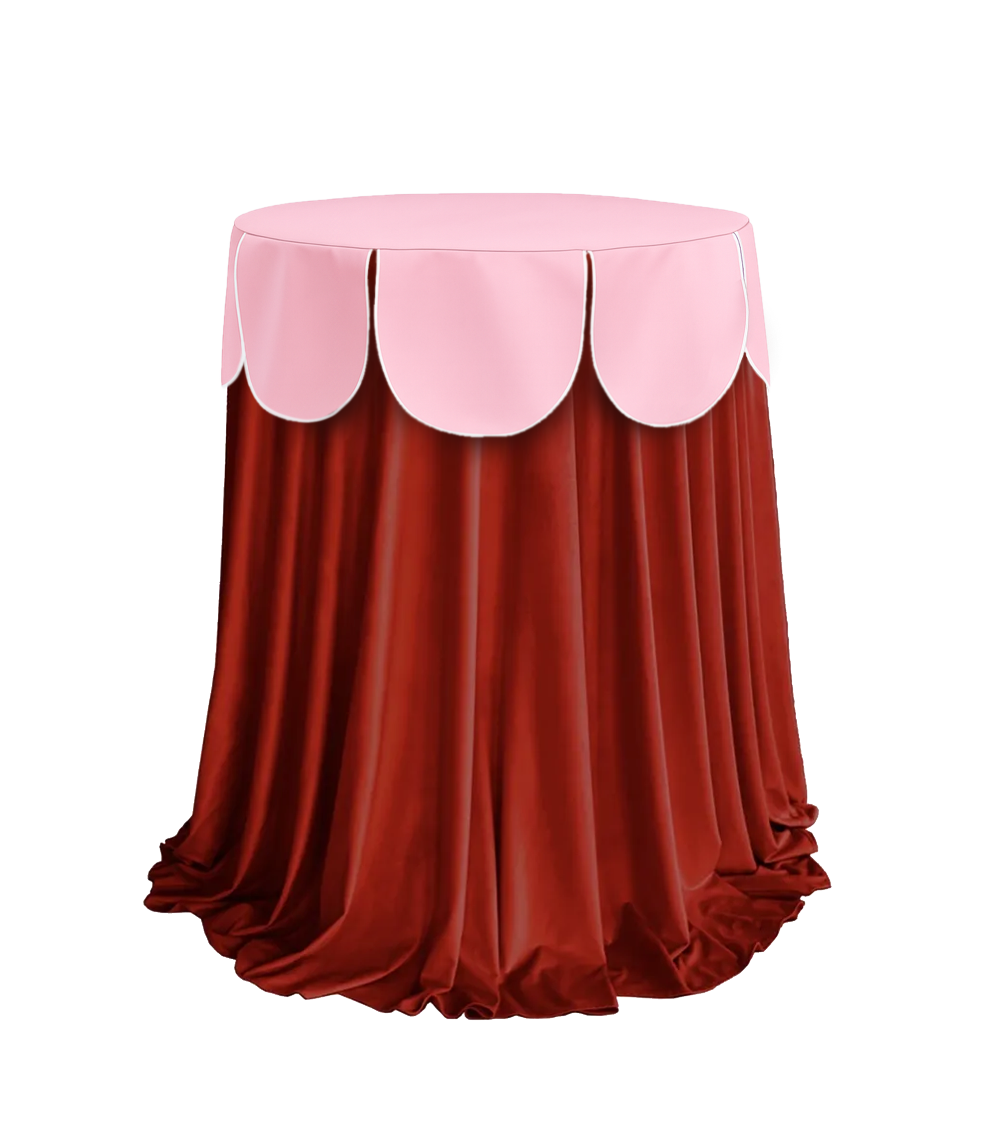 Стол "Yes, caap!" Tavola, baby doll + скатерть passion expression МАЛИНОВО-КРАСНАЯ - Фото миниатюра 1