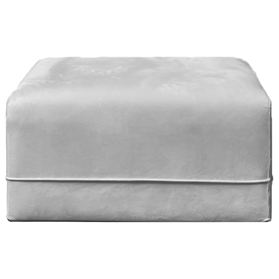 Пуф Vice Versa Square светло-серый - Фото основное 1