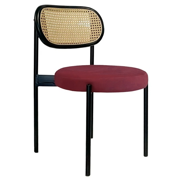 Стул Modern Black, Black Rotango + Bordeaux