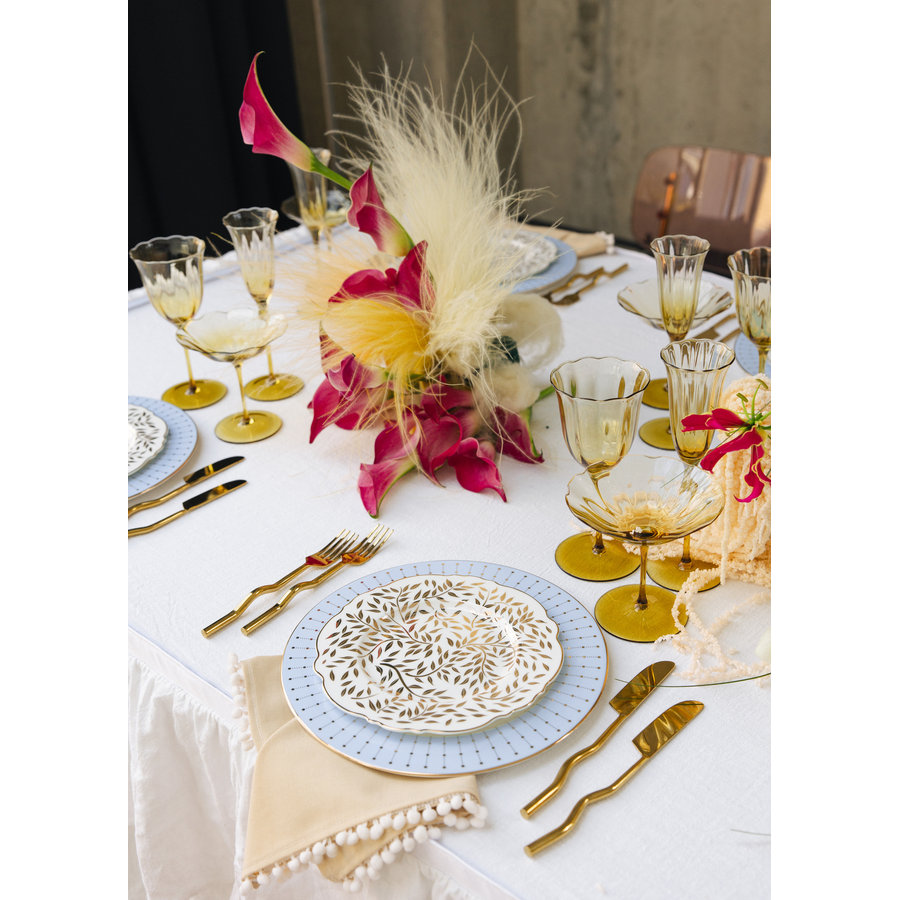 Столовые приборы Squash Gold, сет 4 предмета - Фото миниатюра 3