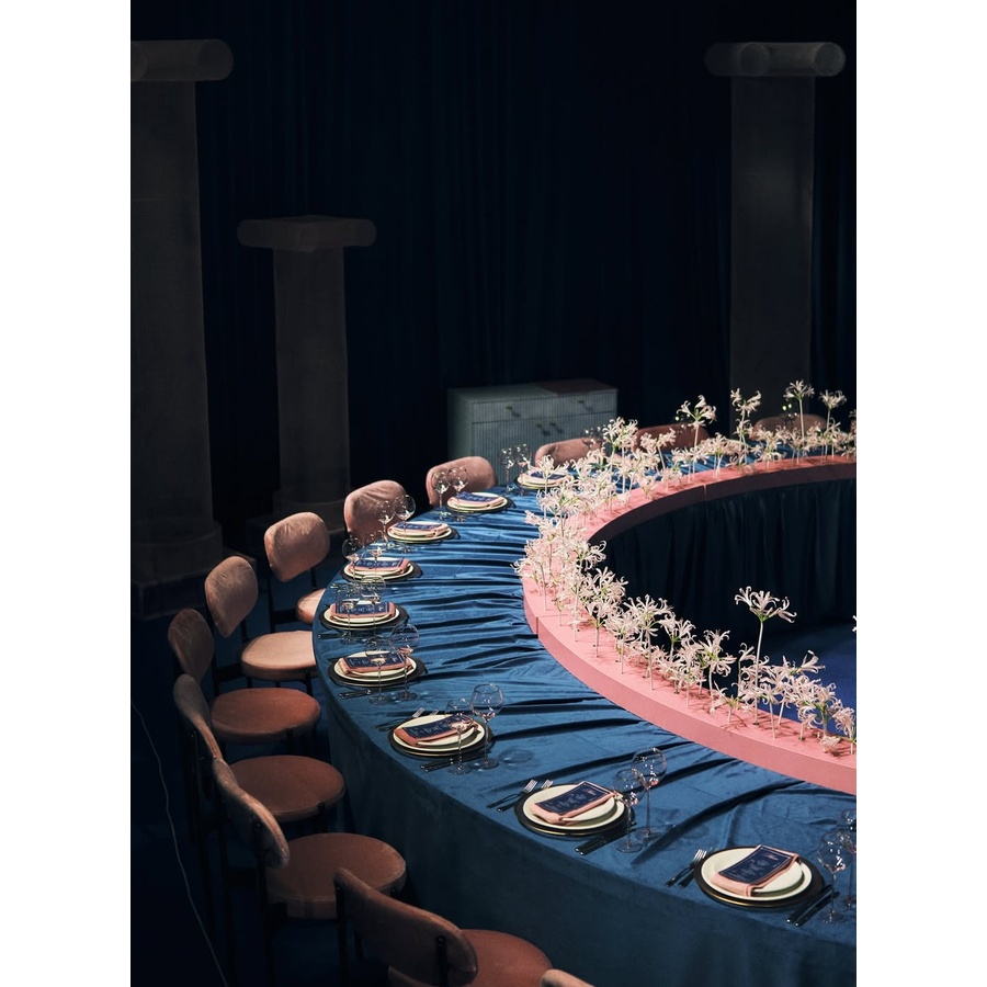 Скатерть велюр, прямоугольная, сапфировая XL - Фото миниатюра 7