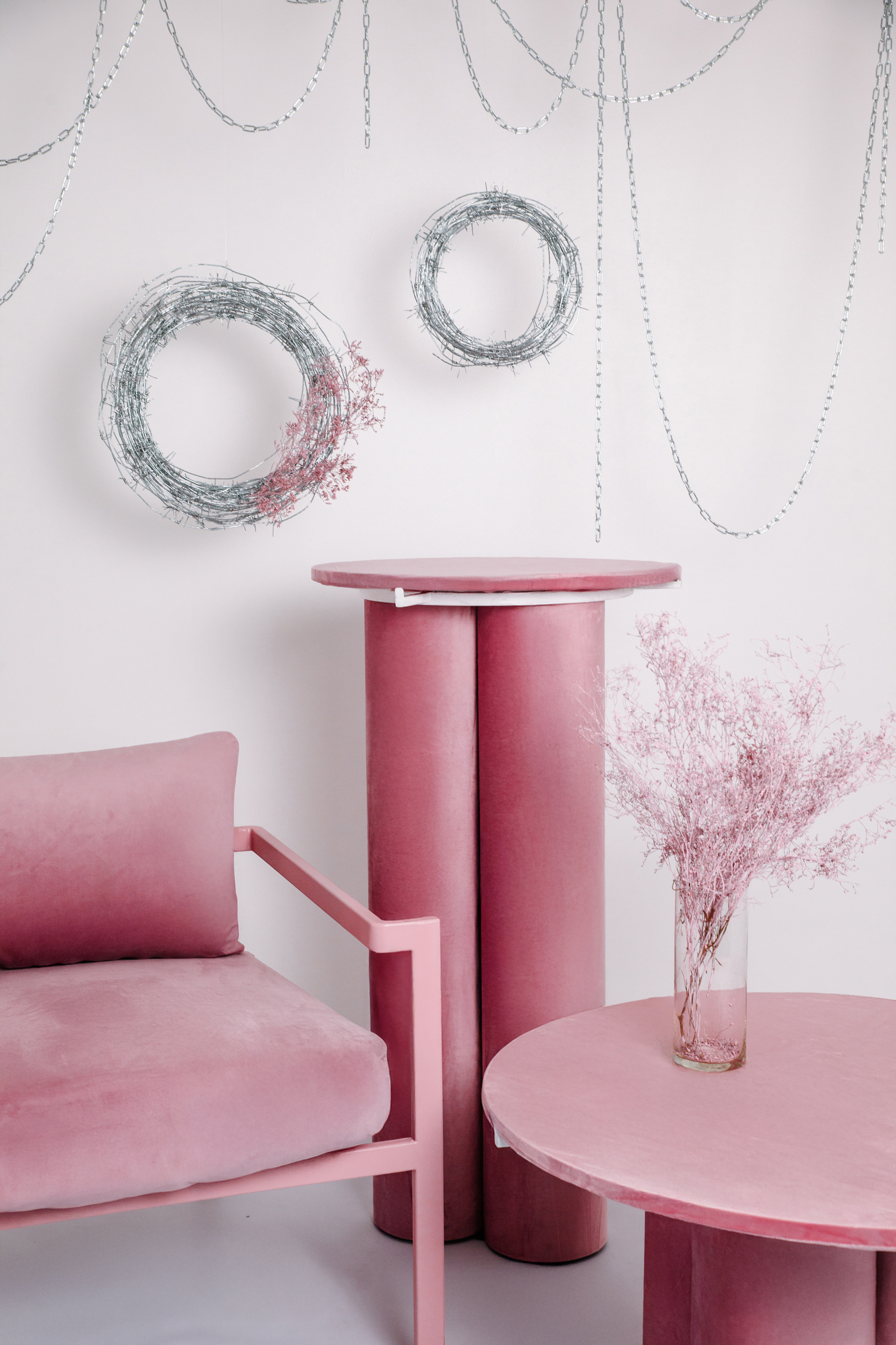 Журнальный столик Сквош, Куколка велюр