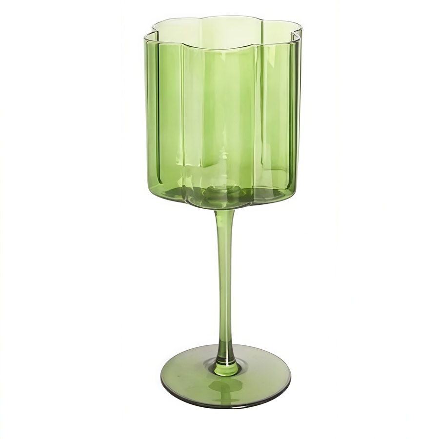 Бокал для вина "Floral" салатовый - Фото миниатюра 1