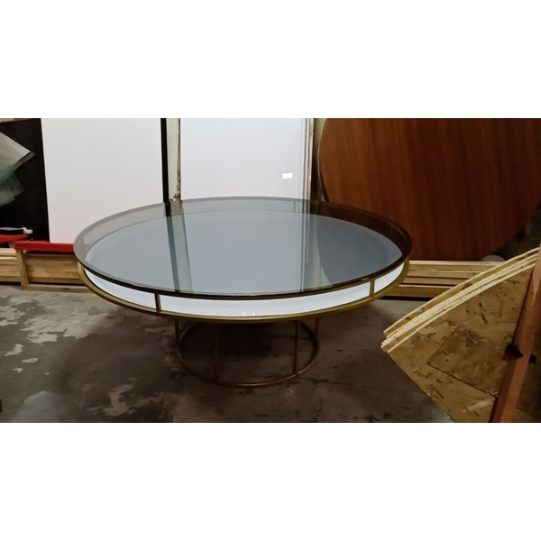 Столешница для стола "Лофт" круглая дымчатая d=180 см