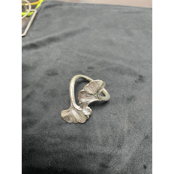 Кольцо для салфеток "Клевер" серебро - Фото 2