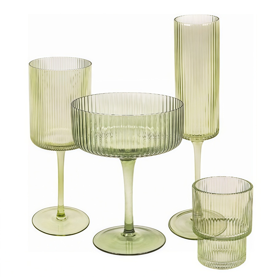 Набор из 4 бокалов "Осака" салатовый - Фото основное 1