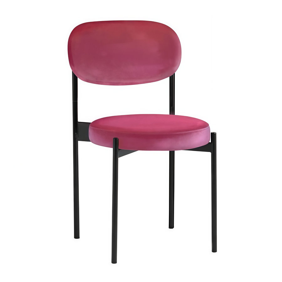 Стул Monaco черный рубиновый - Фото миниатюра 1