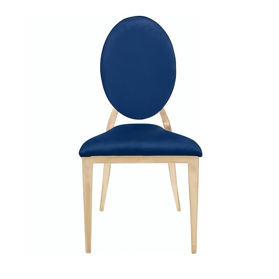 Стул «Вашингтон» золото, синий бархат - Фото миниатюра 2