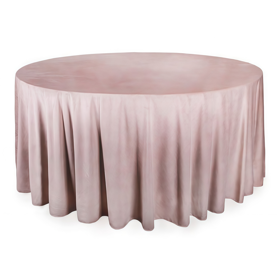 Скатерть круглая бархат пастельно-фиолетовая - Фото основное 1