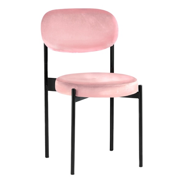 Стул Monaco черный розовый - Фото 1