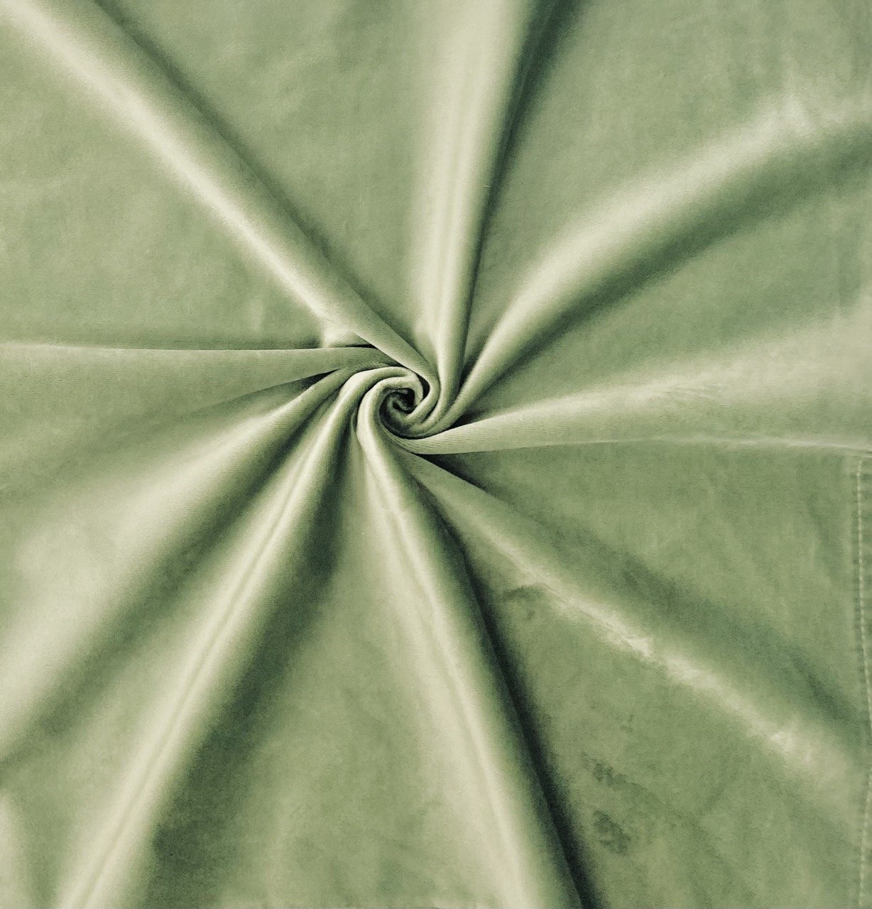 Скатерть прямоугольная XL бархат травяной - Фото миниатюра 2