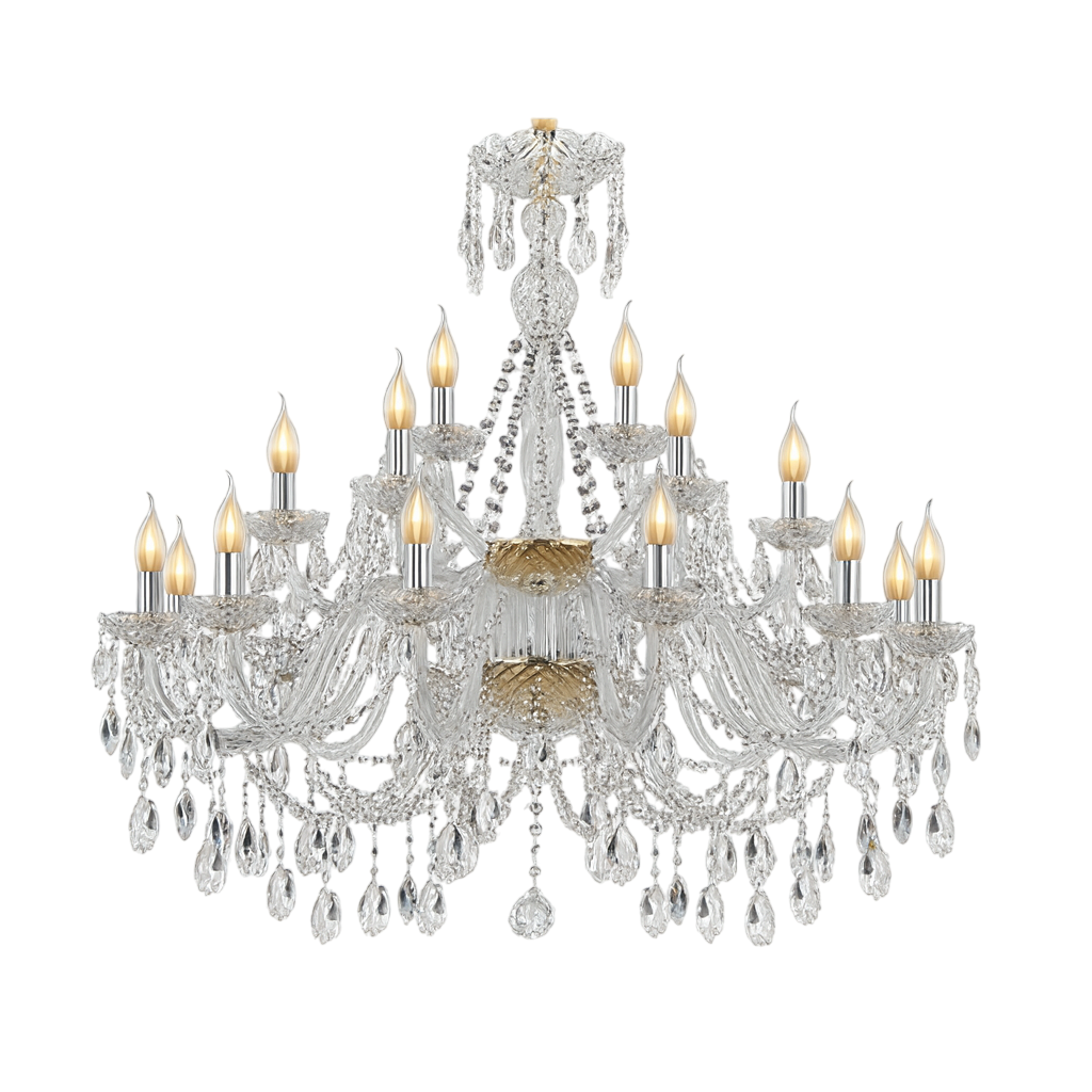 Люстра "Хрусталь золото" 90 см