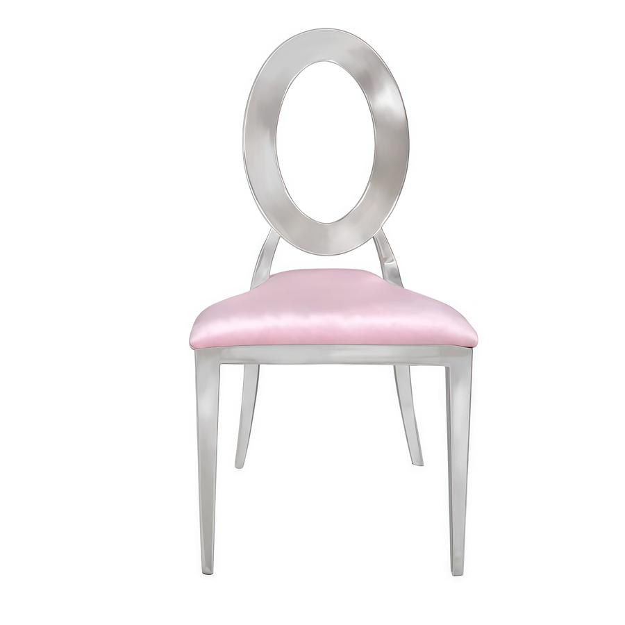 Стул «Element» серебро, пепельно-розовый бархат - Фото миниатюра 2