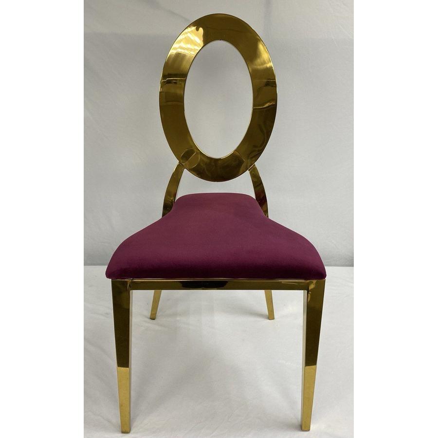 Стул «Element» золото, бургундский красный бархат - Фото миниатюра 3