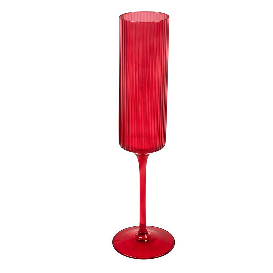 Бокал для шампанского "Осака" рубиновый - Фото основное 1