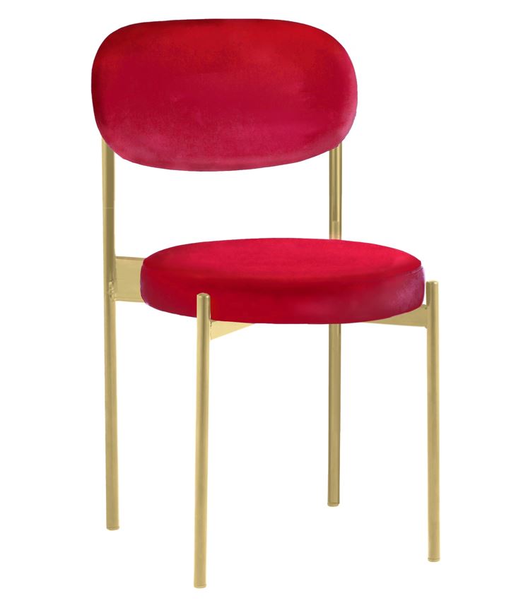 Стул Monaco золото алый