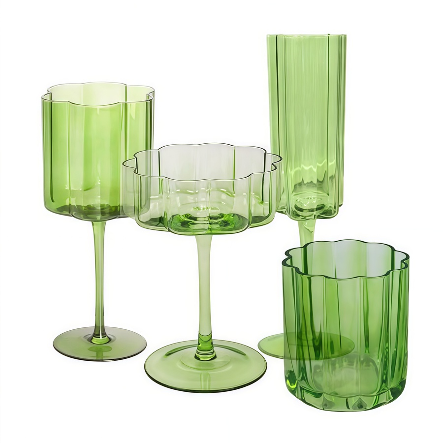 Набор бокалов "Floral" cалатовый - Фото миниатюра 1