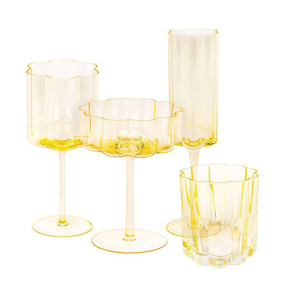 Набор бокалов "Floral" лимонный - Фото 1