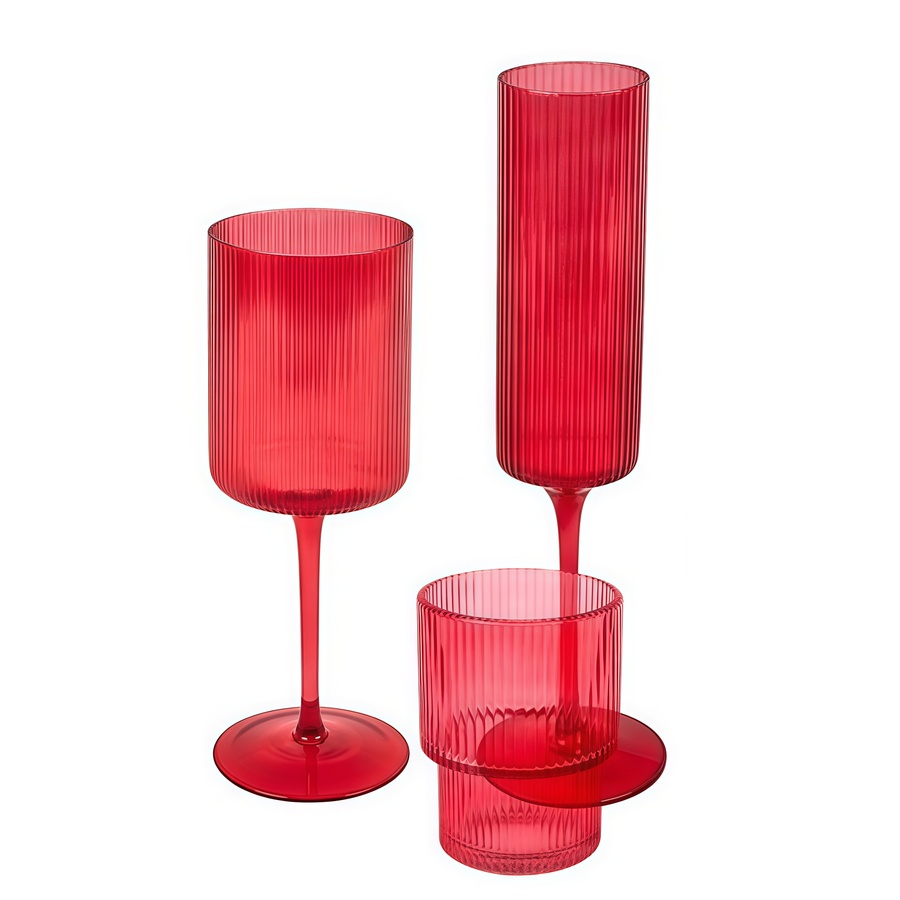 Набор бокалов "Осака" рубиновый - Фото основное 1