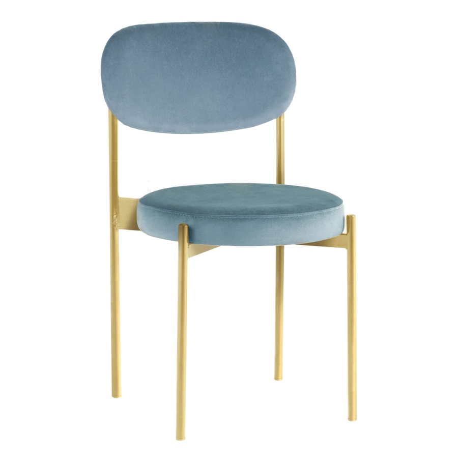 Стул Monaco золото голубой - Фото основное 1