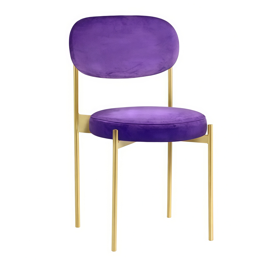 Стул Monaco золото фиолетовый - Фото миниатюра 1