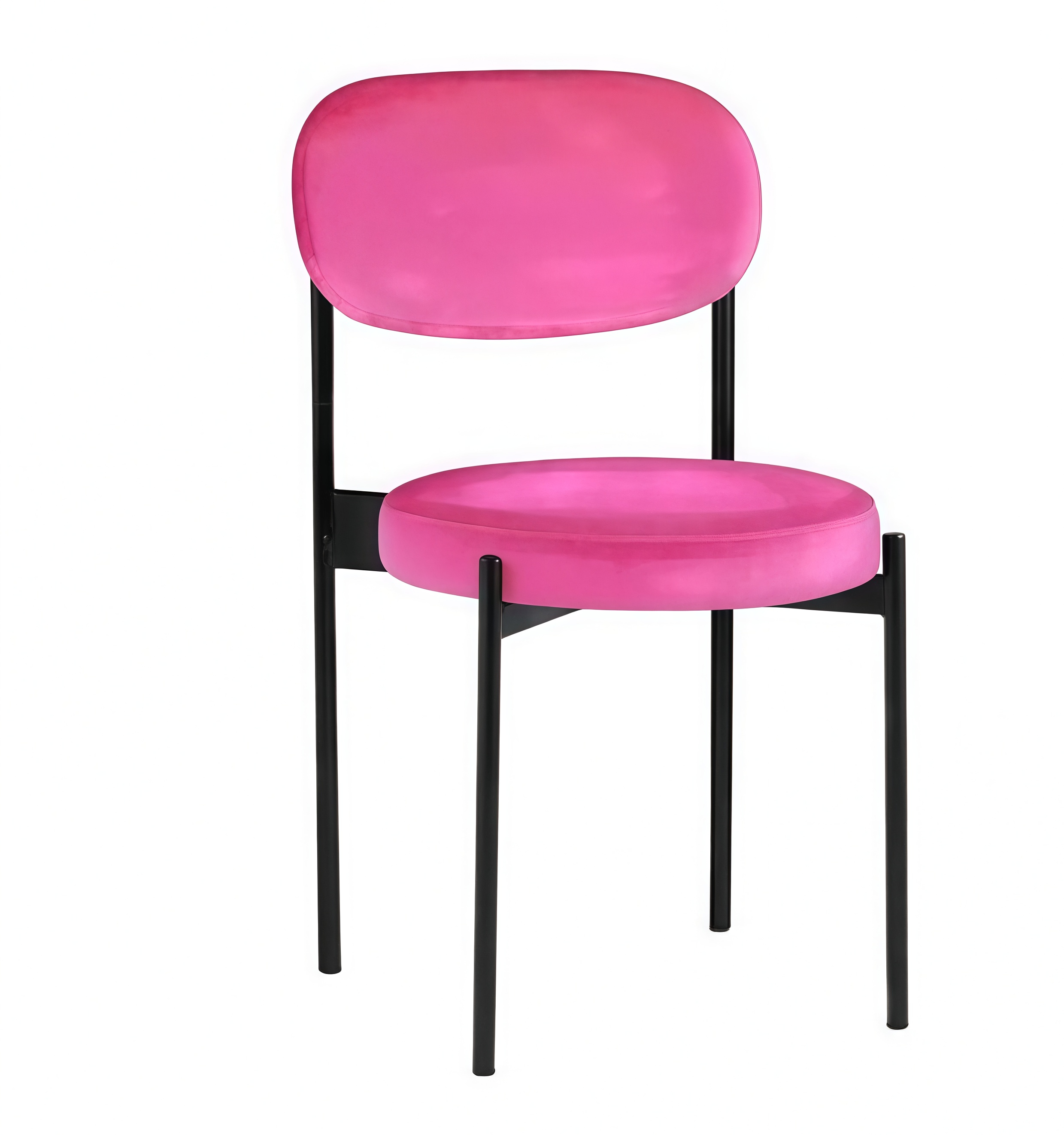 Стул Monaco черный глубокий розовый