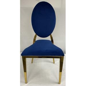 Стул «Вашингтон» золото, синий бархат - Фото 3