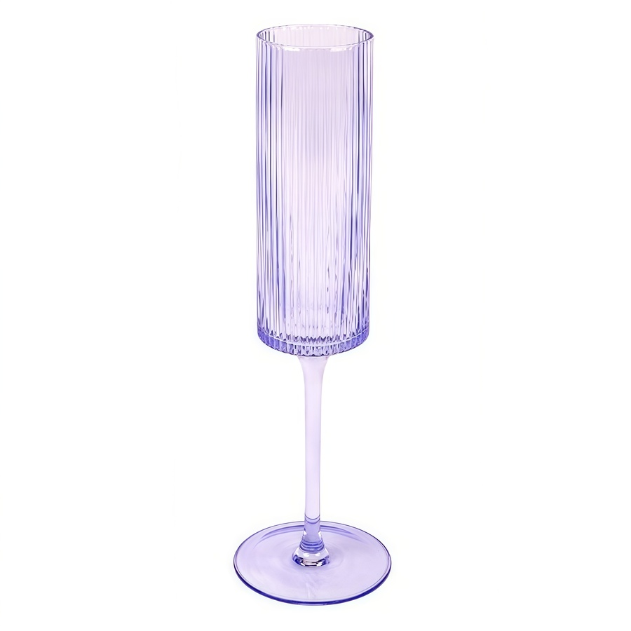 Бокал для шампанского "Осака" лавандовый - Фото миниатюра 1