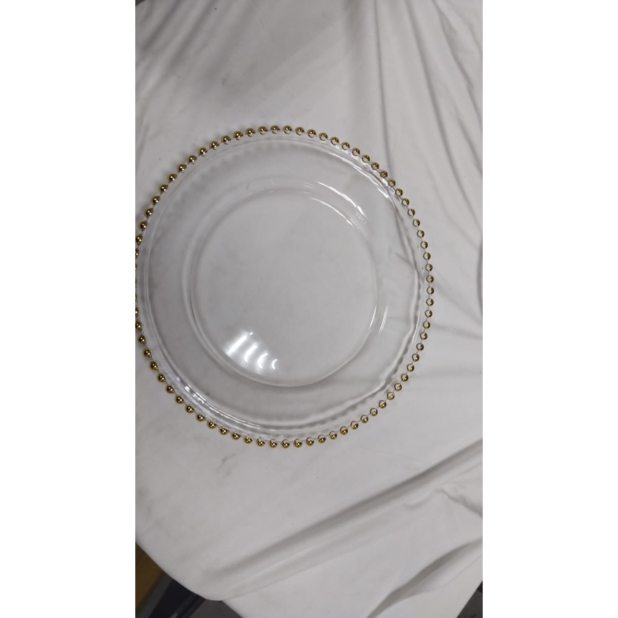 Подстановочная тарелка "Золотой жемчуг" - Фото миниатюра 2