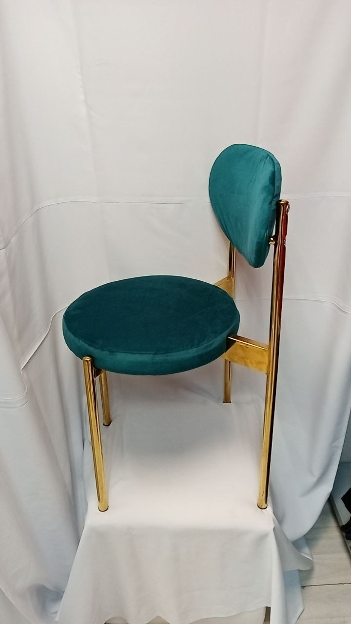 Стул Монако золото Бирюзовый