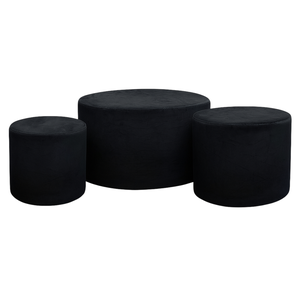Набор пуфов "Total black"