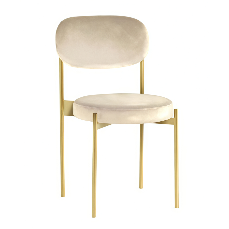 Стул Monaco золото светло-бежевый - Фото миниатюра 1