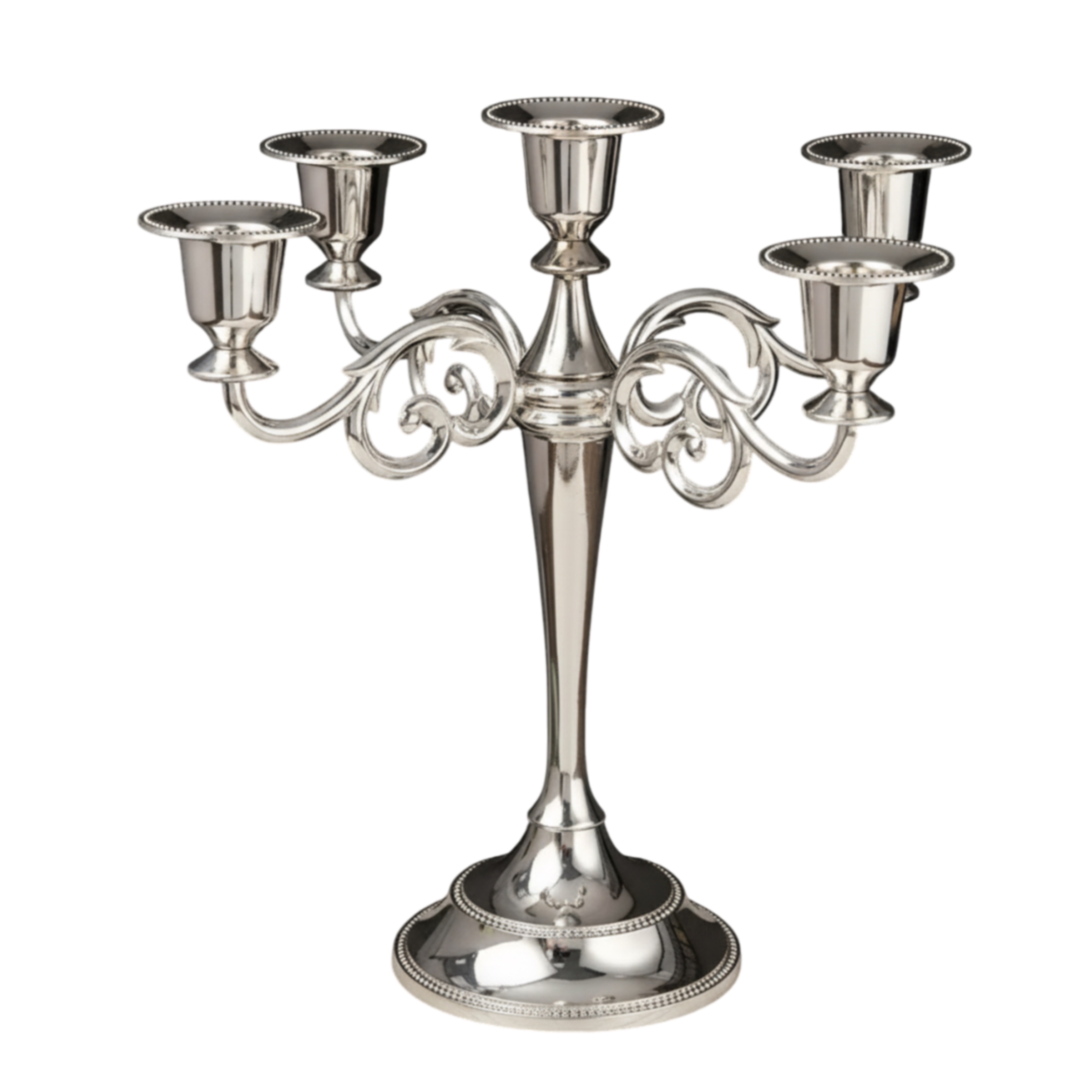 
Канделябр 5 рожков "Классика" серебро - Фото миниатюра 1