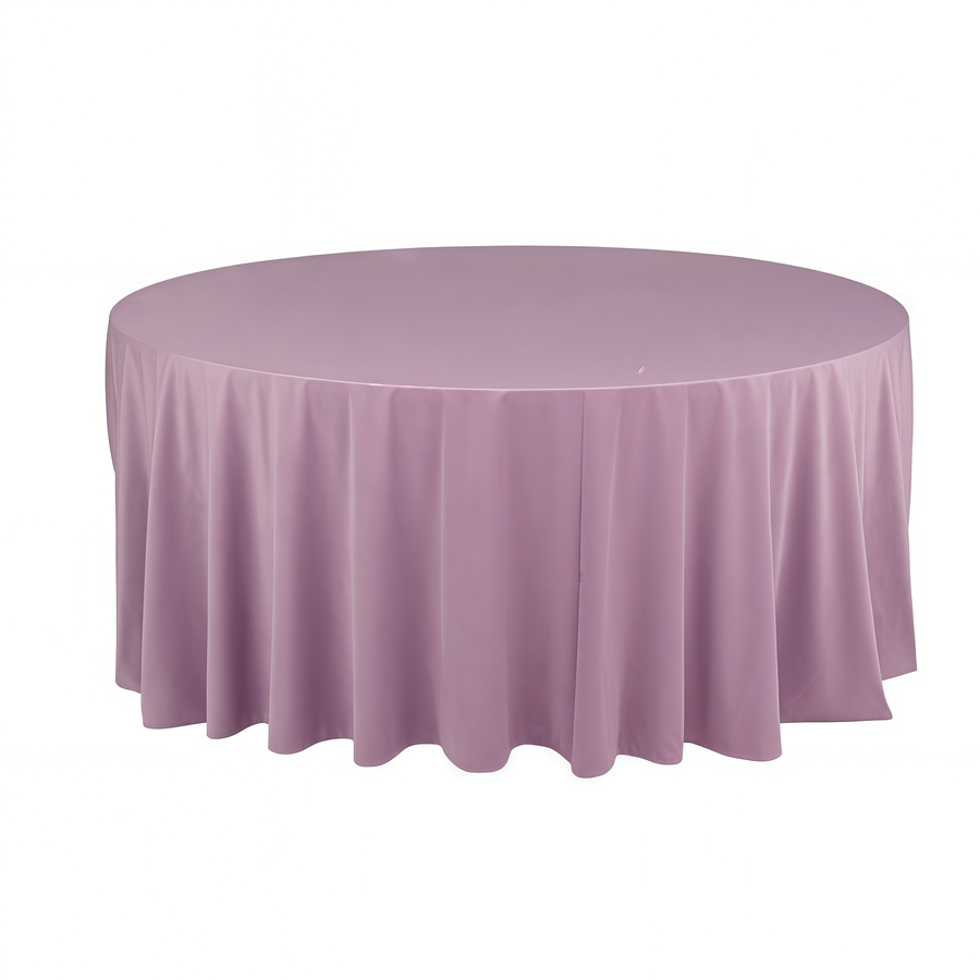Скатерть круглая бархатная светло-лавандовая - Фото основное 1